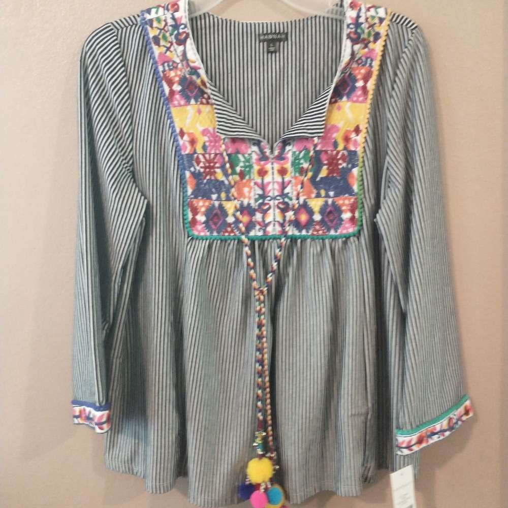 Hanna colorful shirt size L